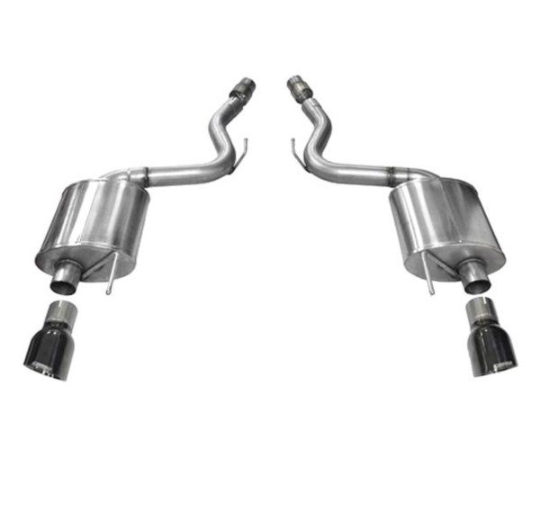 14329BLK Axle-Back Exhaust System with Split Rear Exit, Black