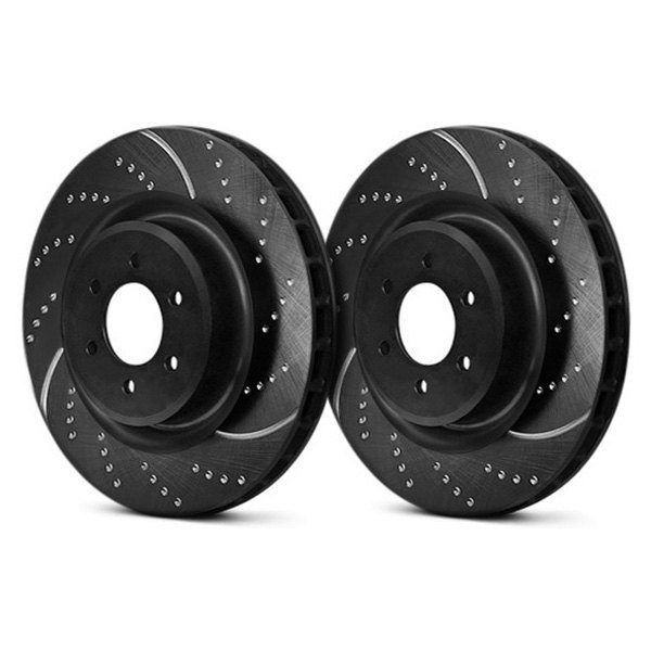 GD1473 Dimpled & Slotted Vented Front Brake Rotors