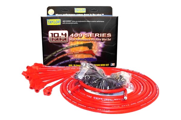 79253 135 deg Spiro Pro Race Ignition Wire Set, Red for 8 Cylinders Engine