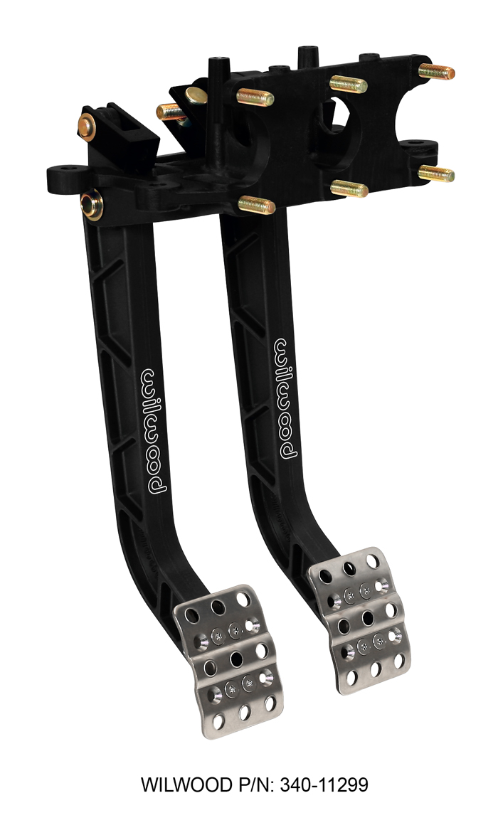 12.22 in. Reverse Swing Mount Brake & Clutch Pedal - Black
