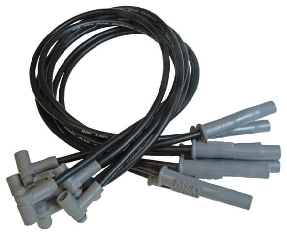 MSD 35383 Ford 351C-460 Spark Plug Wires with HEI Cap, Black