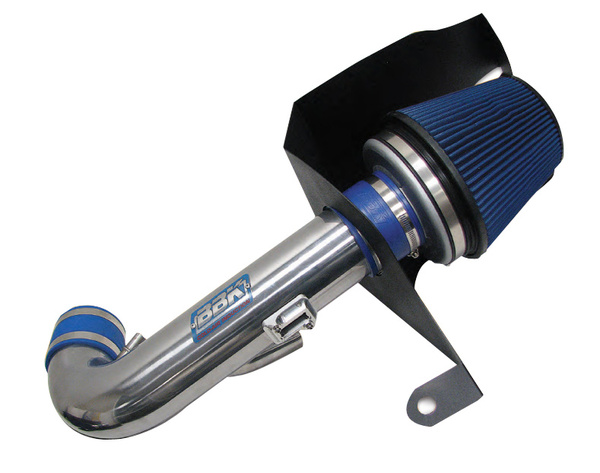 1994-1995 Ford Mustang 5.0 Cold Air Induction System with Blue Filter, Chrome