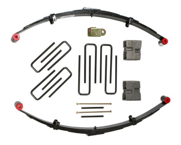 T303S 3 in. Single no Bush Front Lifted Leaf Springs