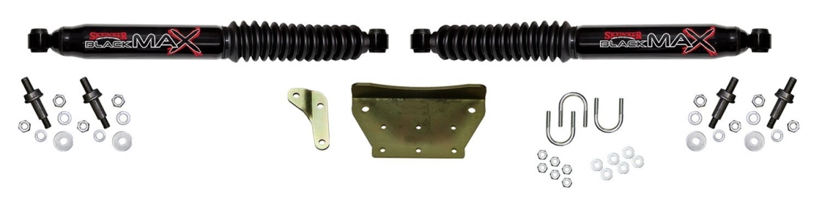 Dual Steering Stabilizer Kit for Ford F-250 & 350 Super Duty & Excursion - Black