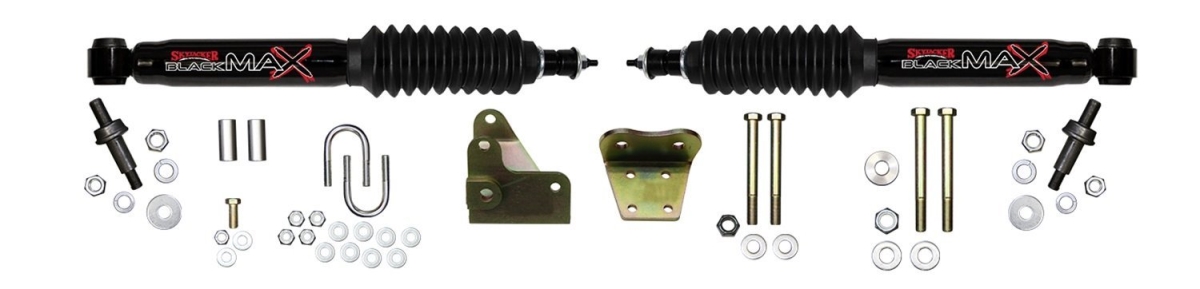 8297 Dual Steering Stabilizer Kit for Ford F-150 - Black