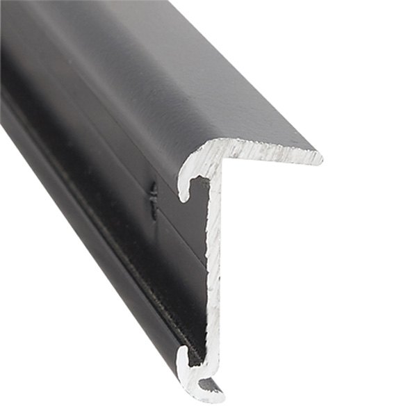 16 ft. Black Aluminum Insert Roof Edge