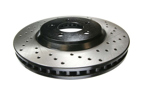 Rear Left Drilled Brake Rotor for 2006-2012 BMW 3-Series