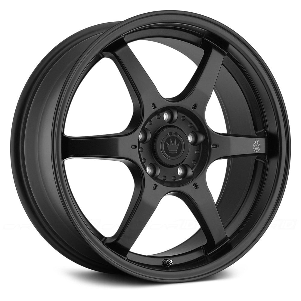 BC56100385 15 x 6.54 x 100 in. Backbone Matte Black with Milled Logo on Spoke