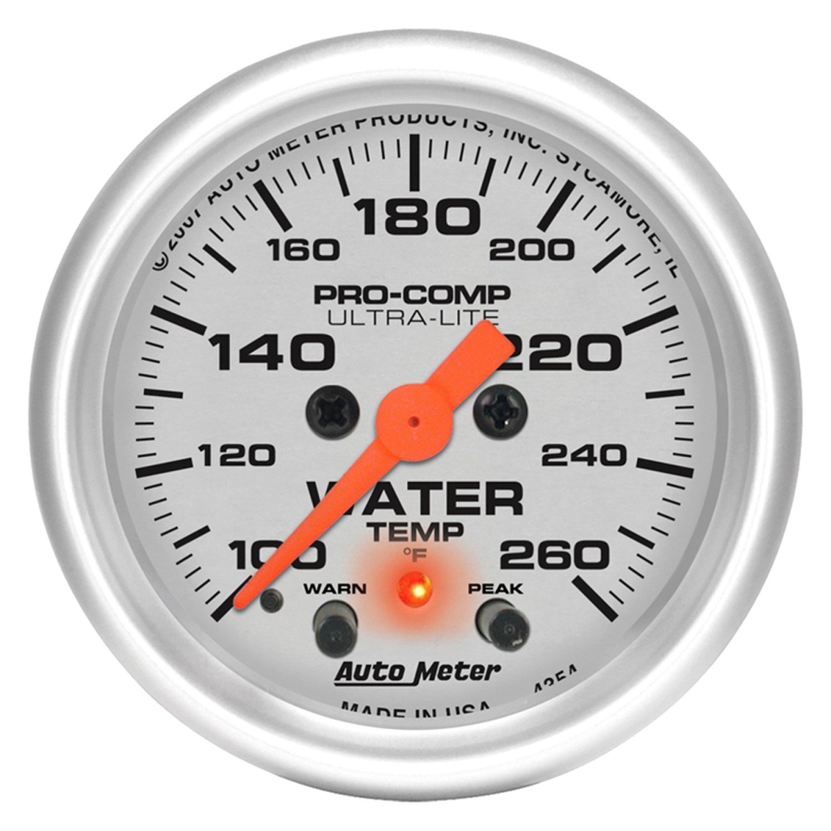 Picture of Auto Meter 4354 Ultra-Lite Water Temperature In-Dash Gauge
