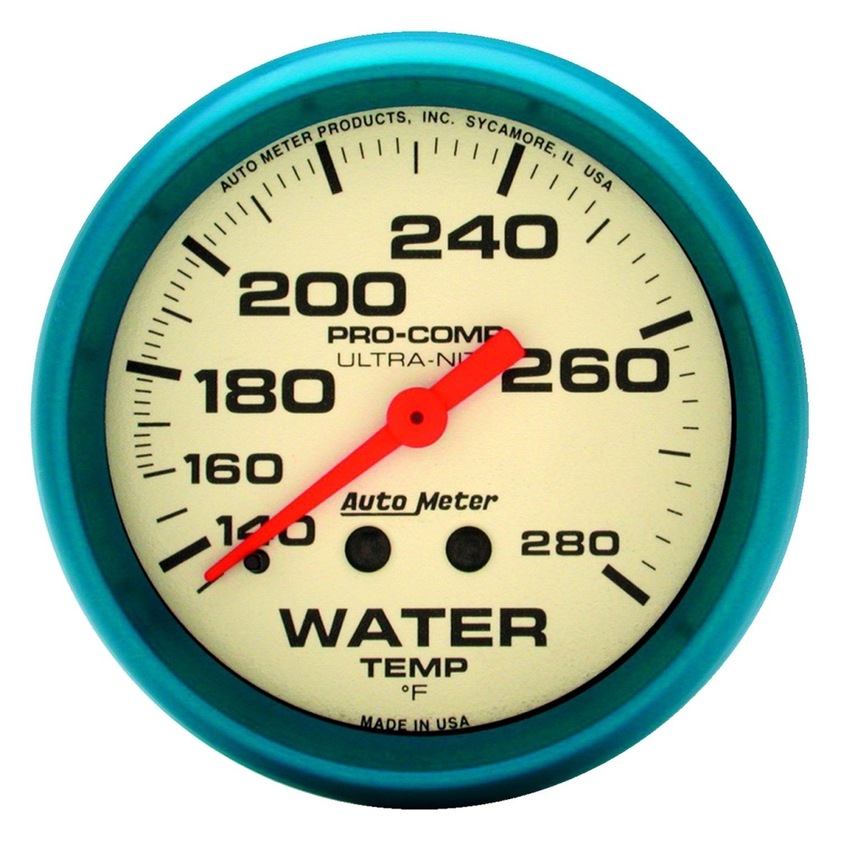 Picture of Auto Meter 4531 Ultra-Nite Water Temperature In-Dash Gauge