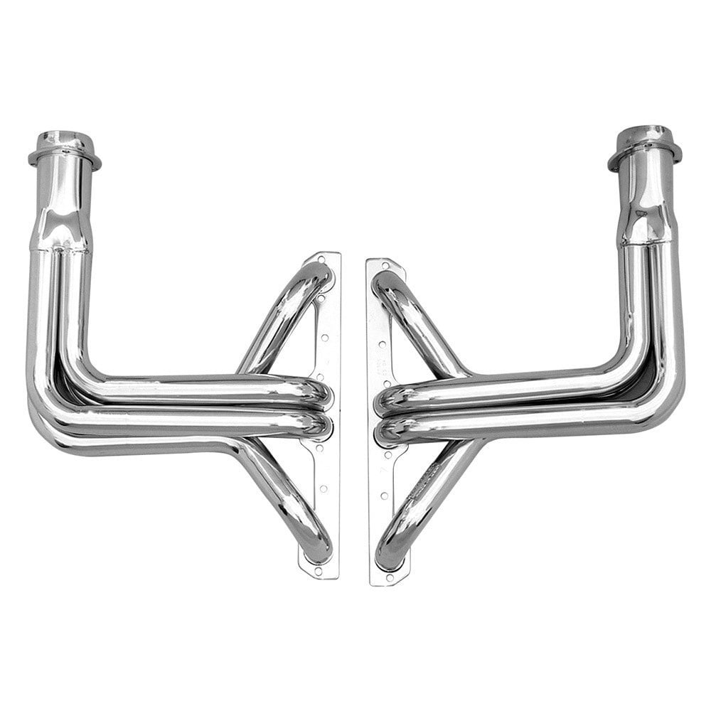 68306 Standard Duty Mild Steel Long Tube Exhaust Headers, Silver Polished for 1963-1982 Chevy Corvette Small Block -  HEDMAN