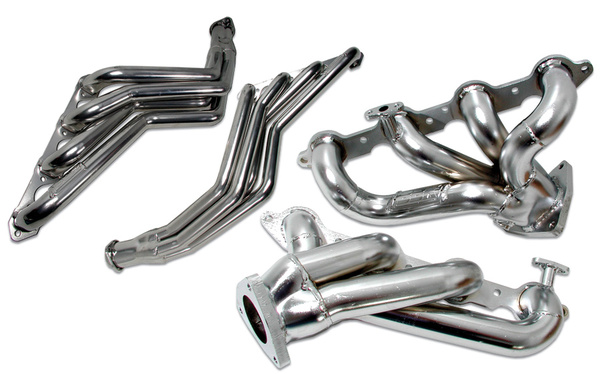 1.62 in. Exhaust Ceramic Header for 2011-2014 Ford Mustang - Silver