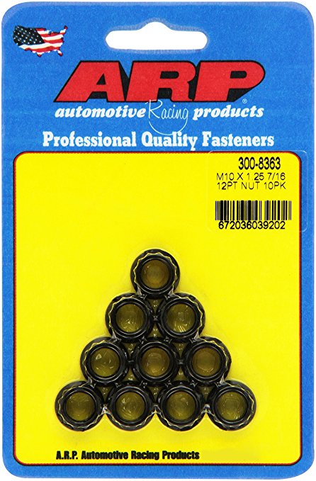 A14-3008363 10 mm x 1.25 in. 12 Point Nuts for Black