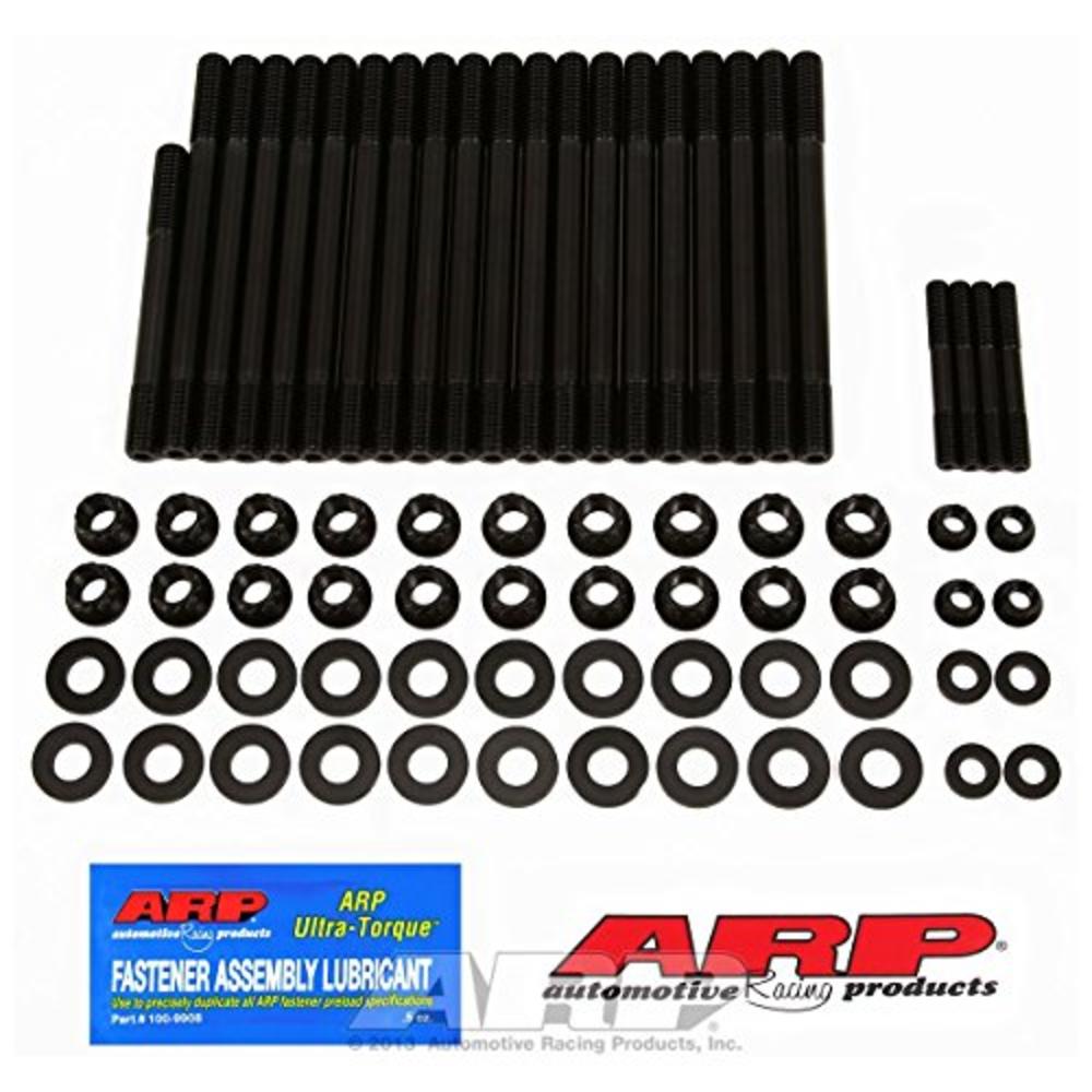 A14-2344343 6.2 litre LT1 Hex Pro Series Cylinder Head Stud Kits with 8 mm Coil for SB Chevy, Black