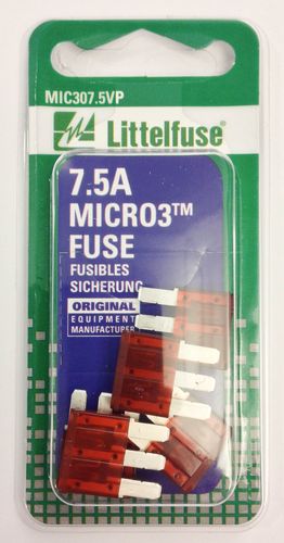 Micro3 32V & 7.5A Blade Fuses - Brown