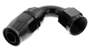 120° Hose End Fitting - Black - -16 AN - Swivel Seal Design