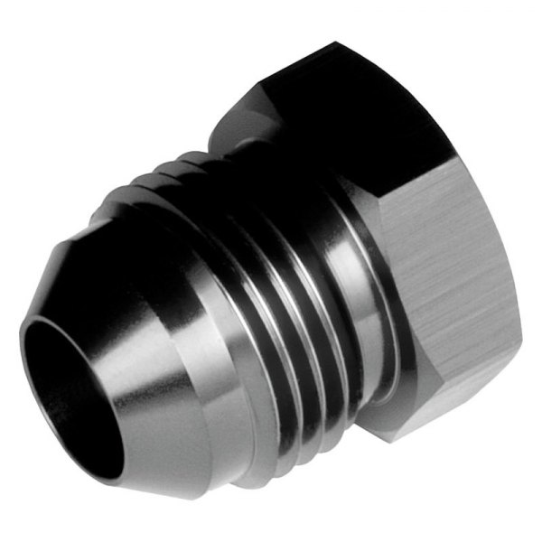 R1J-806082 Aluminum -8 AN Flare Plug, Black