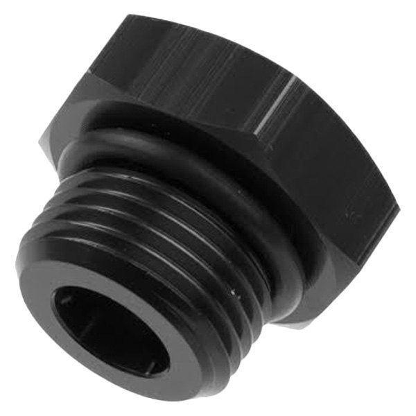 FITTINGS 8 AN ORing Port Plug Anodized Black Aluminum Single