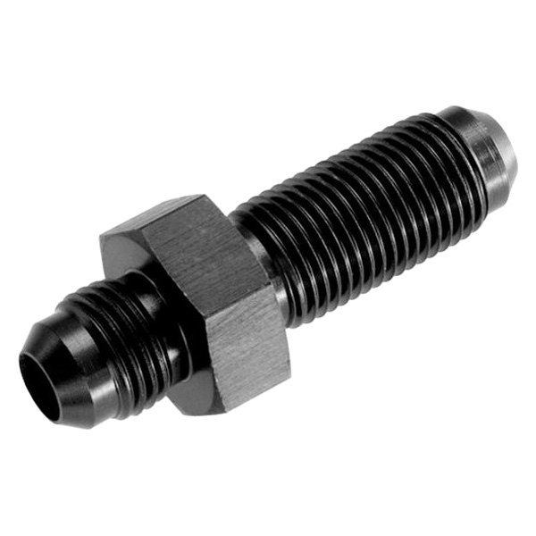 Male -6 AN & JIC BulkHead Adapter, Black