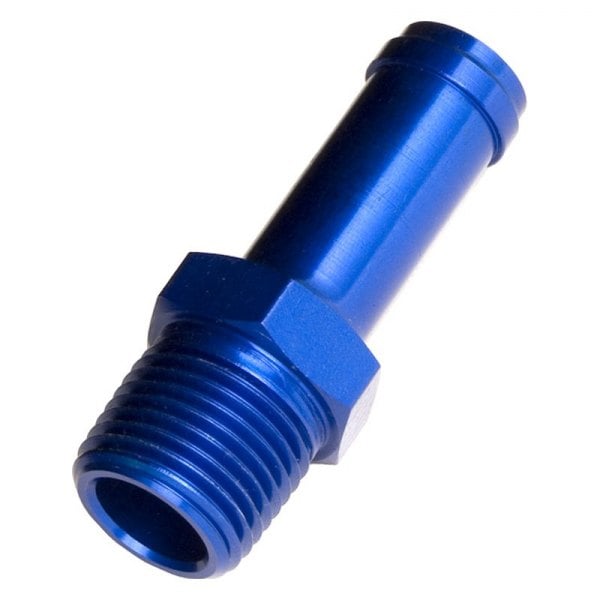 Straight Hose -4 AN Nipple to NPT Adapter, Blue