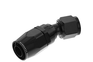 HOSE ENDS 6 AN Hose 6 AN Outlet 30 Degree Anodized Black Aluminum Single
