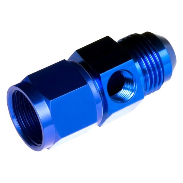 Female -4 AN to Male -4 AN Pressure Adapter, Blue