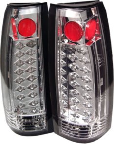 Picture of Spyder S2Z-5001368 1988-1998 Chevy CK Series 1500&#44; 2500 & 3500 LED Tail Lights - Chrome