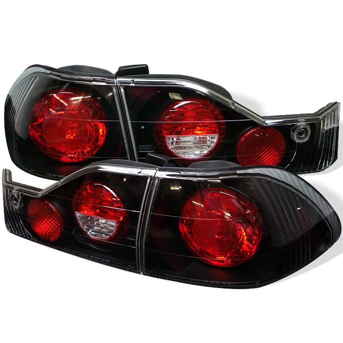Picture of Spyder S2Z-5004321 Honda Accord 1998-2000 4 Door Euro Style Tail Lights - Black