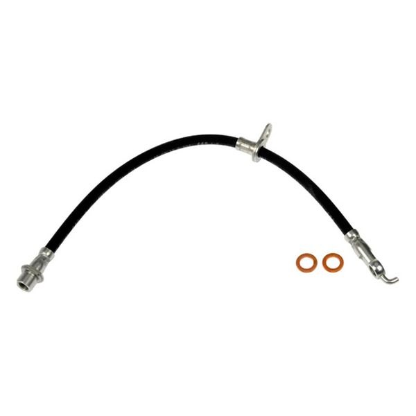 Dorman D18-H621907 17.44 in. Front Driver Side Brake Hydraulic Hose, Black