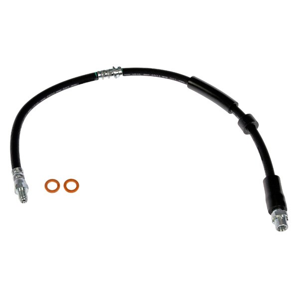 Dorman D18-H621950 24.19 in. Front Driver Side Brake Hydraulic Hose, Black