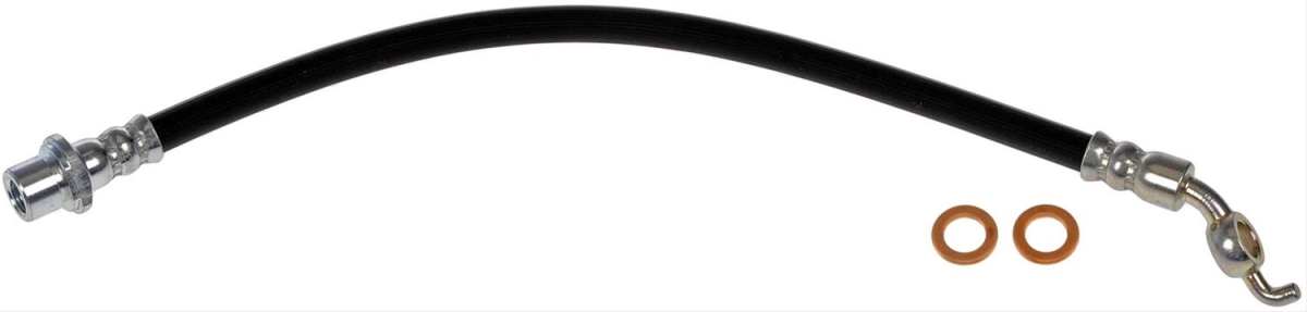 Dorman D18-H622027 13.88 in. Front Passenger Side Brake Hydraulic Hose, Black