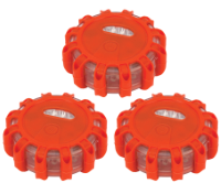 LED Road Flares, Pack of 3