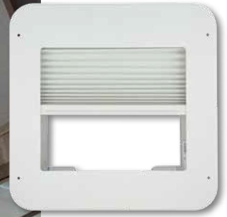 RV Window Vent Shade, White