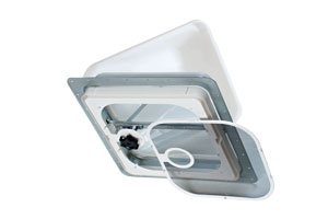 Manual Opening, 14-1/4" x 14-1/4", With Screen, Without Fan, Polypropylene