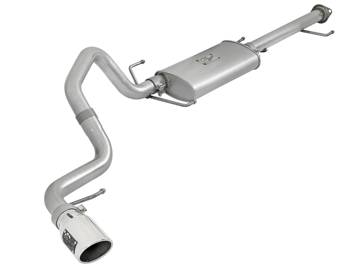 A15-4906039P Aluminized Steel Cat-Back Exhaust System with Tip for 2007-2017 Toyota FJ Cruiser, Polished
