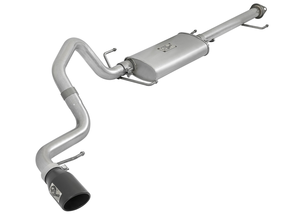 A15-4906039B Aluminized Steel Cat-Back Exhaust System with Tip for 2007-2017 Toyota FJ Cruiser, Black