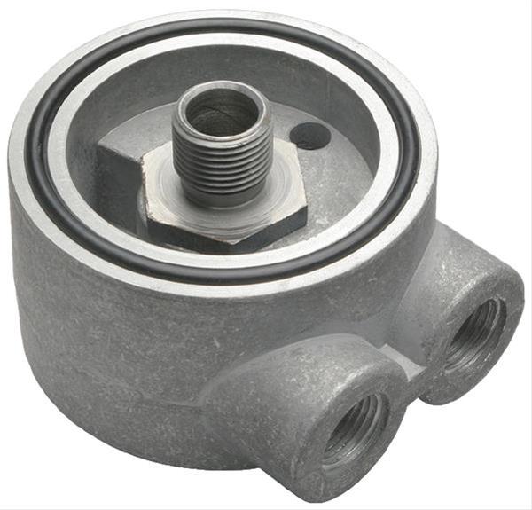Oil Cooler Sandwich Adapter without O-Ring, Black