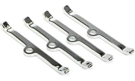 Performance Chrome Valve Cover Spreader Bars, Black
