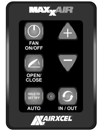 Vent  6 Key Wall Control - Black
