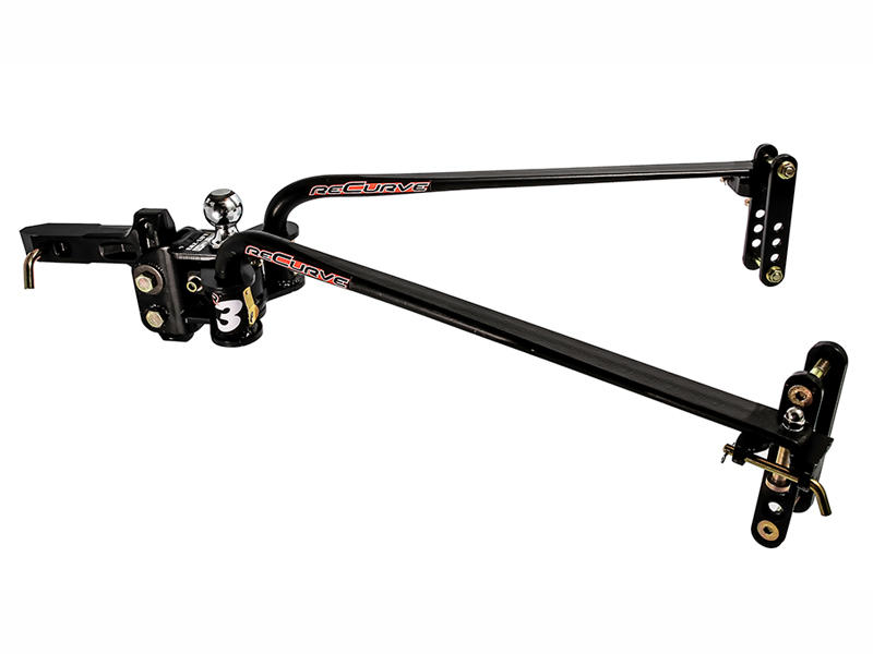 C1W-48753 1200 lbs Recurve R3 Weight Distributing Hitch with Sway Control - Black Powder Coat