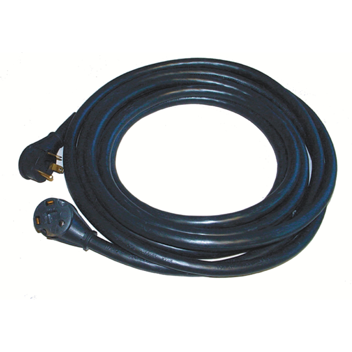 Extension Cord, 1 Outlets, Black, PVC, 10 in