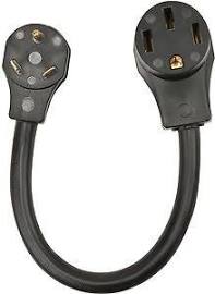 18 in. 30A-50A Power Cord Male Adapter for Connecting