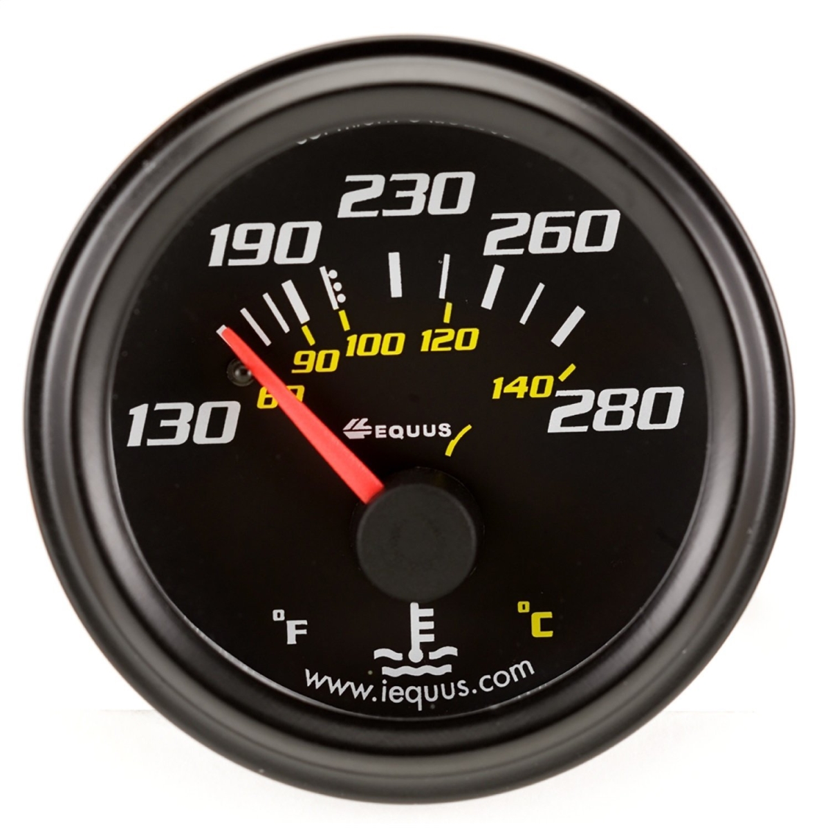 Equus E20-6232 90 Water Temp Gauge - Black