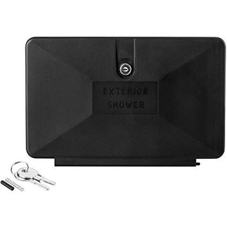 D6U-DFSA170DBK RV Exterior Shower Box Door, Black