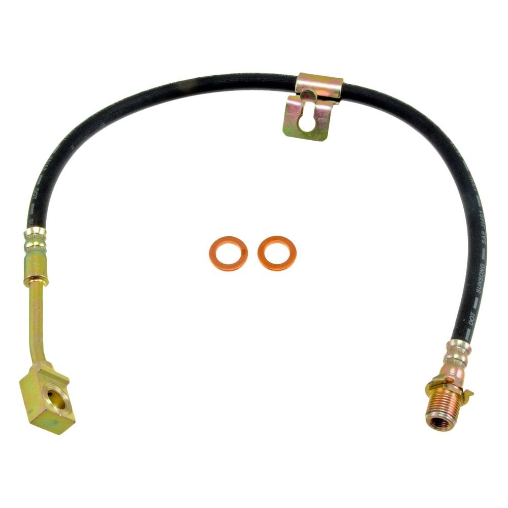 Dorman D18-H36957 Front Passenger Side Brake Hydraulic Hose for 1979-1999 Chevrolet P30, Black