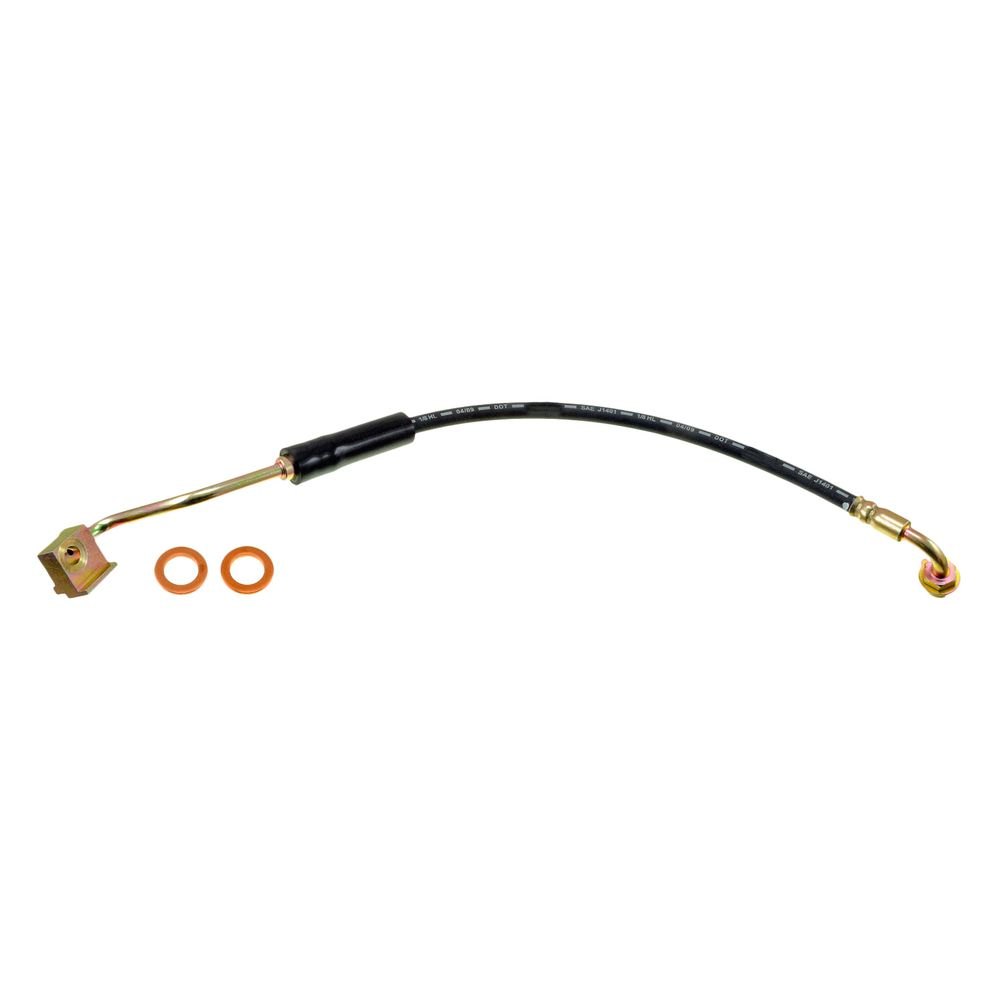 Dorman D18-H380075 Front Passenger Side Brake Hydraulic Hose for 1992-1993 Ford E150 Econoline, Black