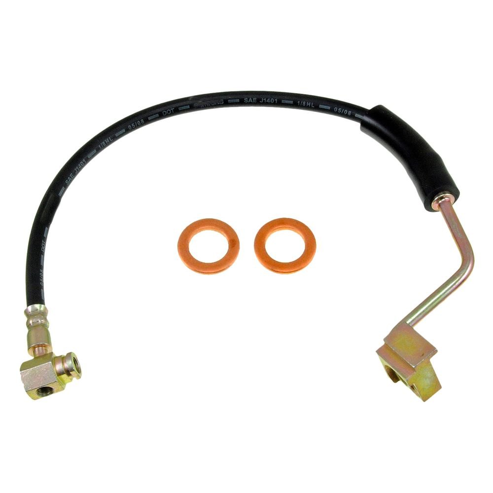 Dorman D18-H380076 Front Driver Side Brake Hydraulic Hose for 1992-1993 Ford E150 Econoline, Black