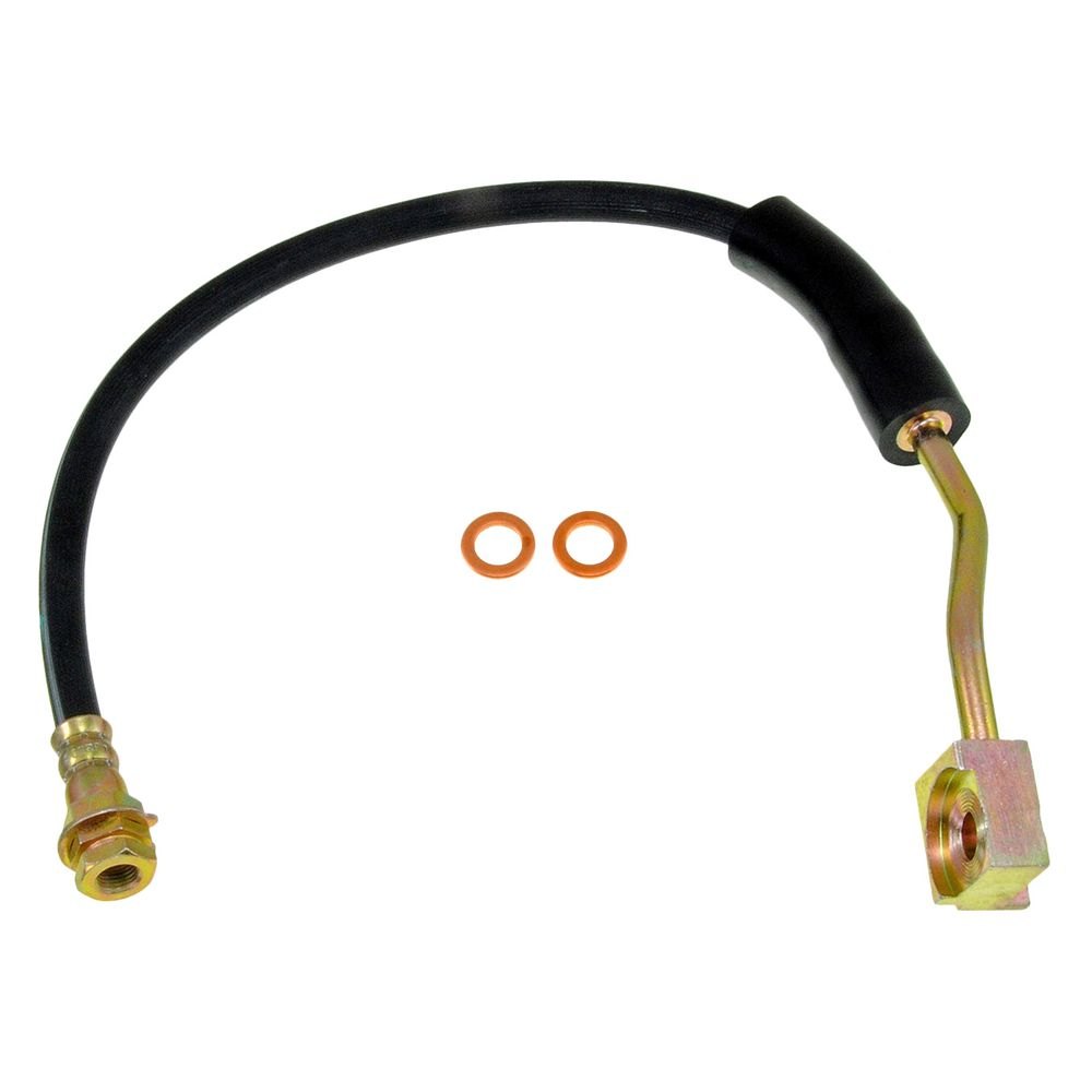 Dorman D18-H380298 Front Passenger Side Brake Hydraulic Hose for 1990-1996 Ford F150, Black