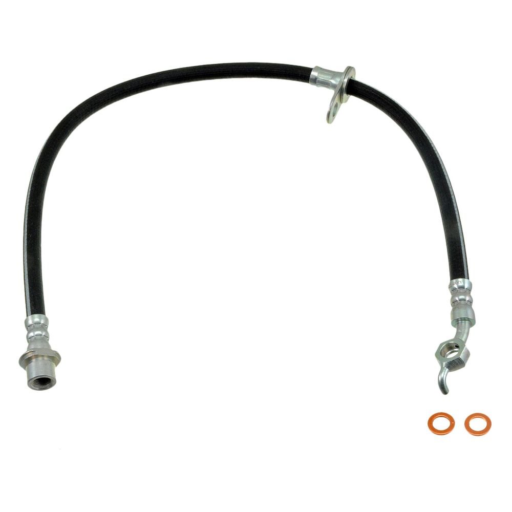 Dorman D18-H380436 Front Driver Side Brake Hydraulic Hose for 1995-2004 Toyota Tacoma, Black