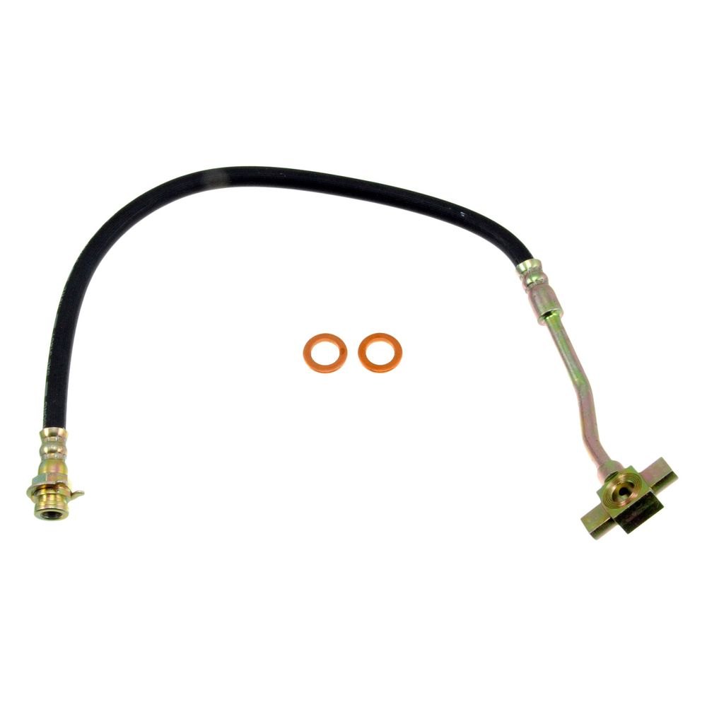 Dorman D18-H38059 Front Driver Side Brake Hydraulic Hose for 1981-1986 Chevrolet K20, Black